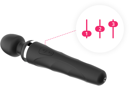 Lovense Remote allows you to Personalize suas vibrações and save até 10 padrões de programação that will be remembered by Domi's button.